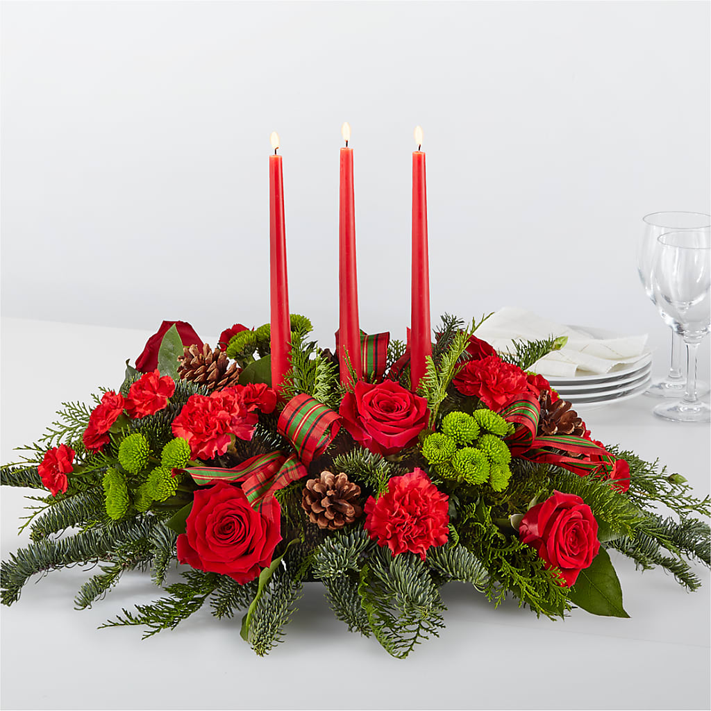 By the Candlelight Centerpiece – PAULINE'S BLOOMERS, Brunswick ME