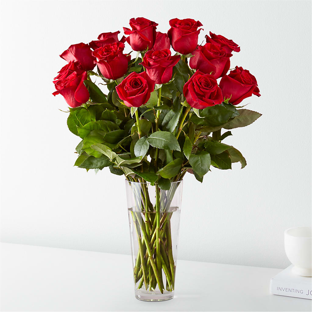 Long Stem Red Rose Bouquet – PAULINE'S BLOOMERS, Brunswick ME