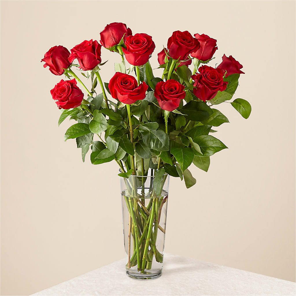 Long Stem Red Rose Bouquet – PAULINE'S BLOOMERS, Brunswick ME