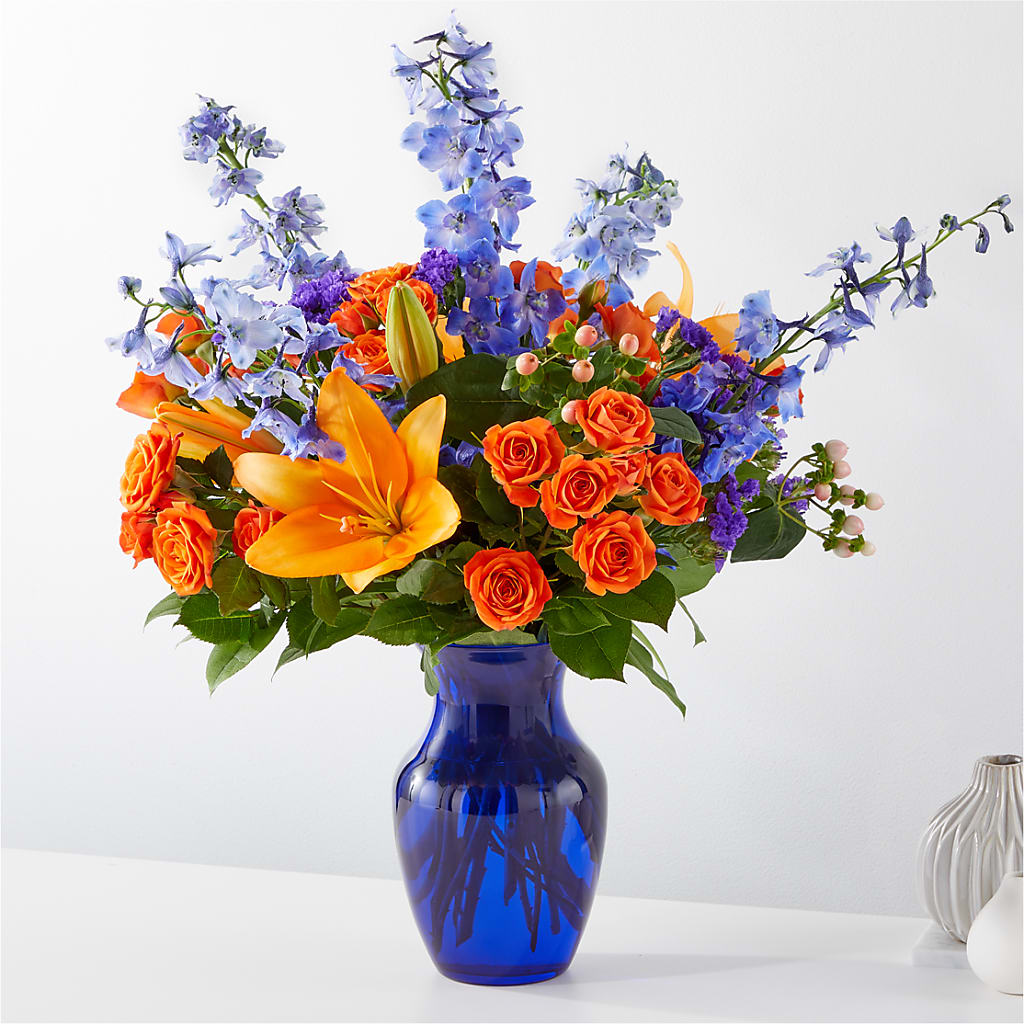 Radiant Citrus Bouquet – PAULINE'S BLOOMERS, Brunswick ME