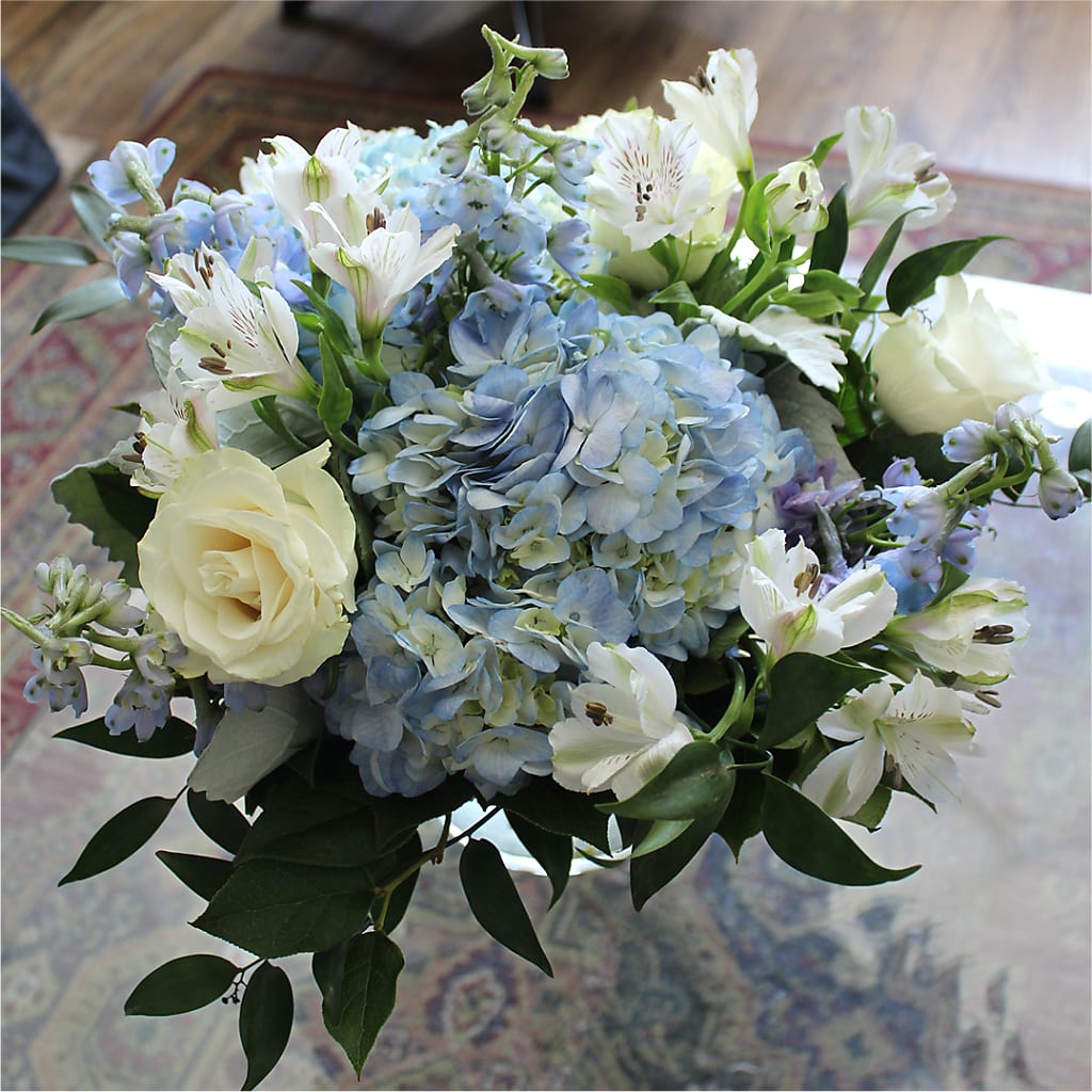 Clear Skies Bouquet – PAULINE'S BLOOMERS, Brunswick ME