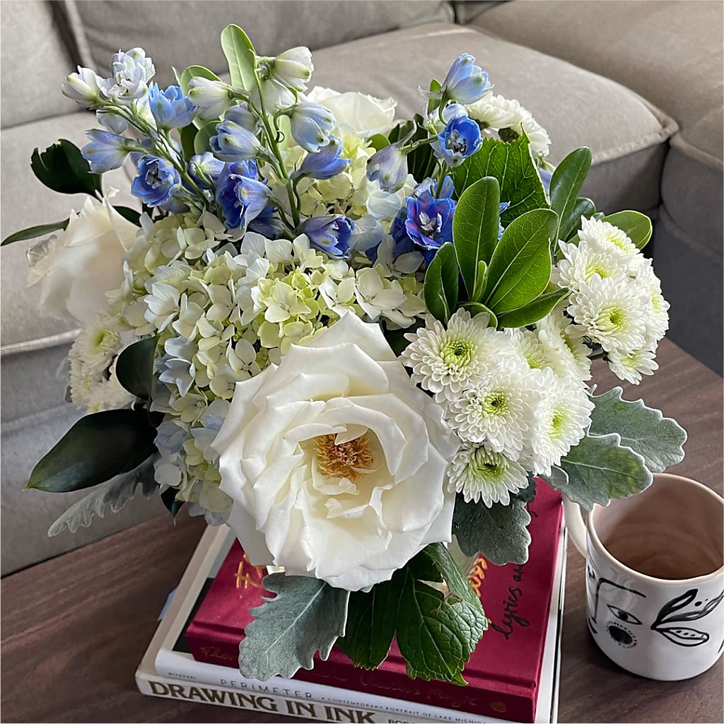 Clear Skies Bouquet – PAULINE'S BLOOMERS, Brunswick ME