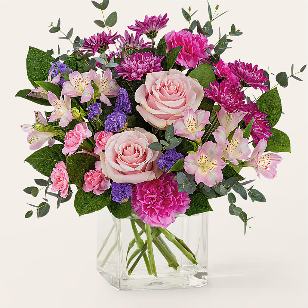 Rosy Radiance Bouquet – PAULINE'S BLOOMERS, Brunswick ME