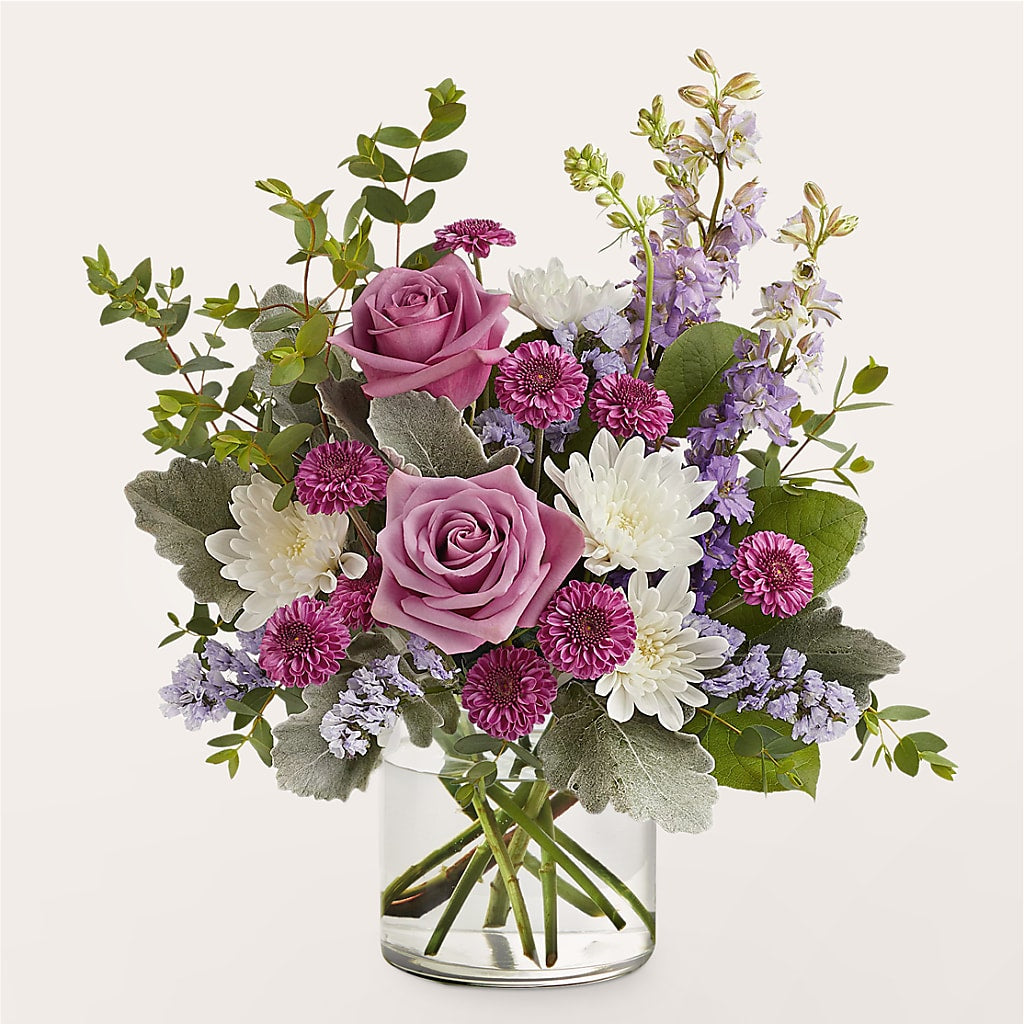 Violet Frost Bouquet – PAULINE'S BLOOMERS, Brunswick ME