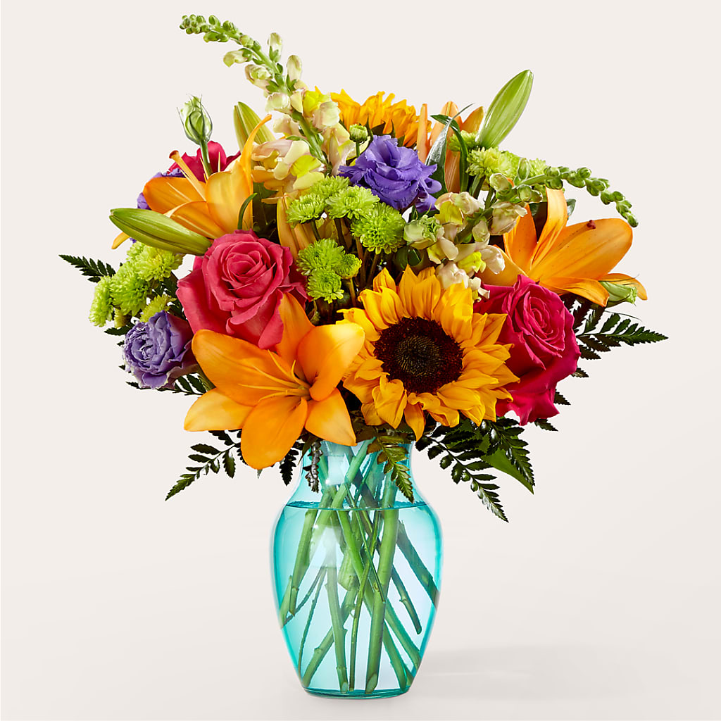 Double Rainbow Bouquet – PAULINE'S BLOOMERS, Brunswick ME