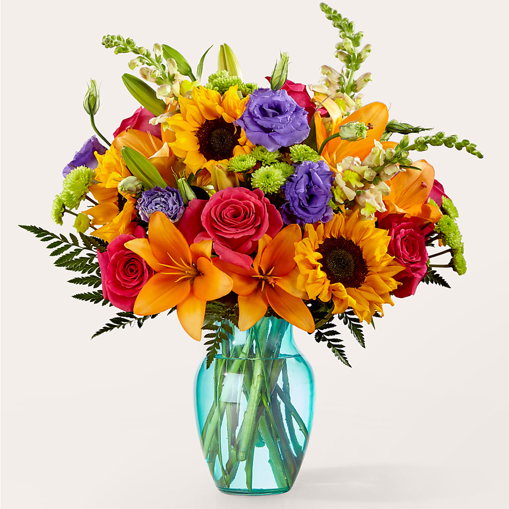 Double Rainbow Bouquet – PAULINE'S BLOOMERS, Brunswick ME