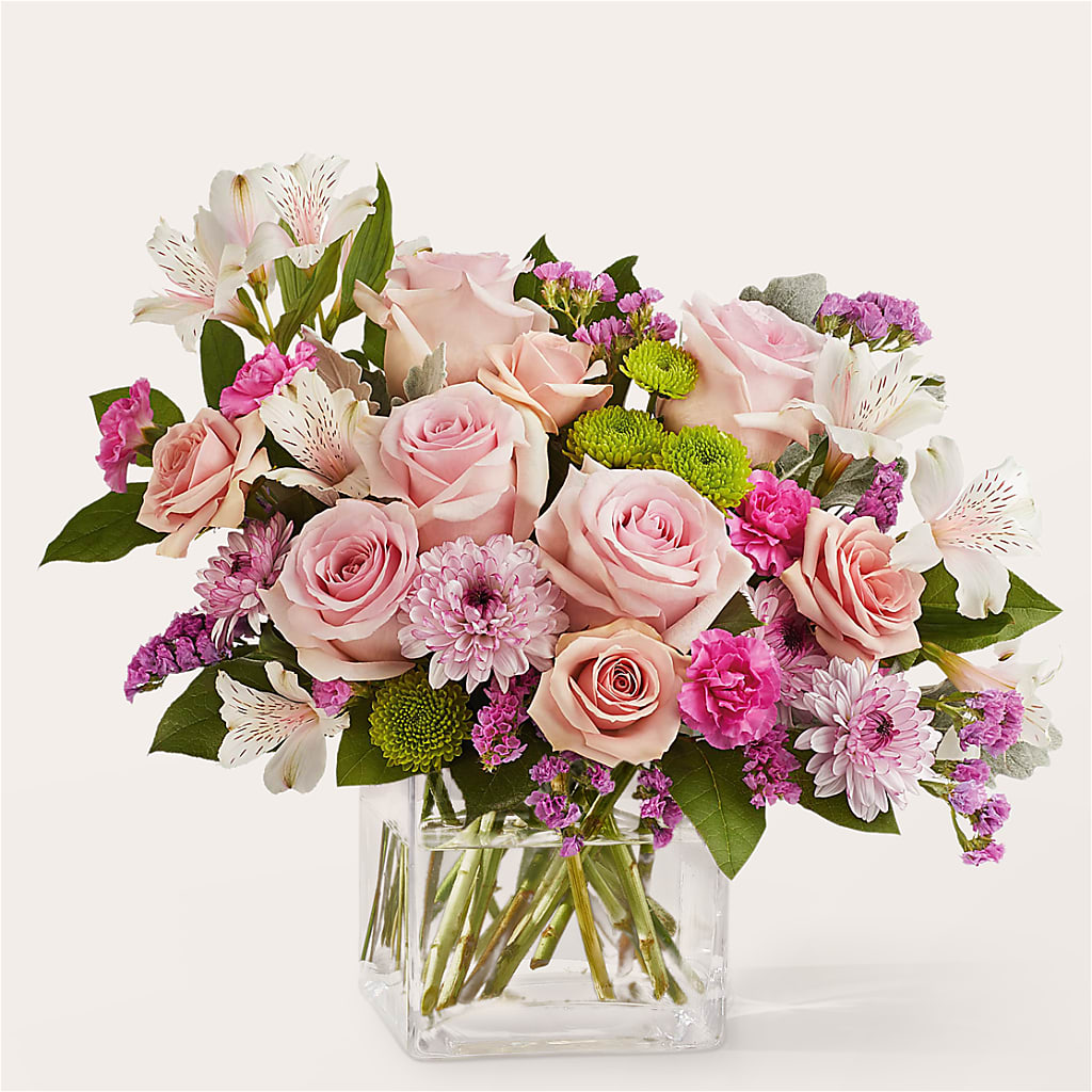 Pink Suede Bouquet – PAULINE'S BLOOMERS, Brunswick ME