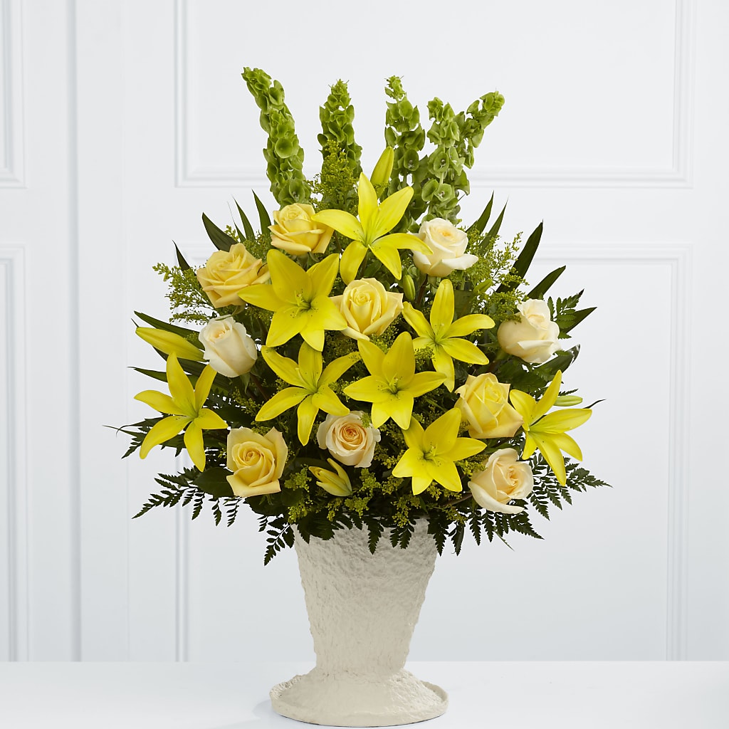 Golden Memories Arrangement – PAULINE'S BLOOMERS, Brunswick ME