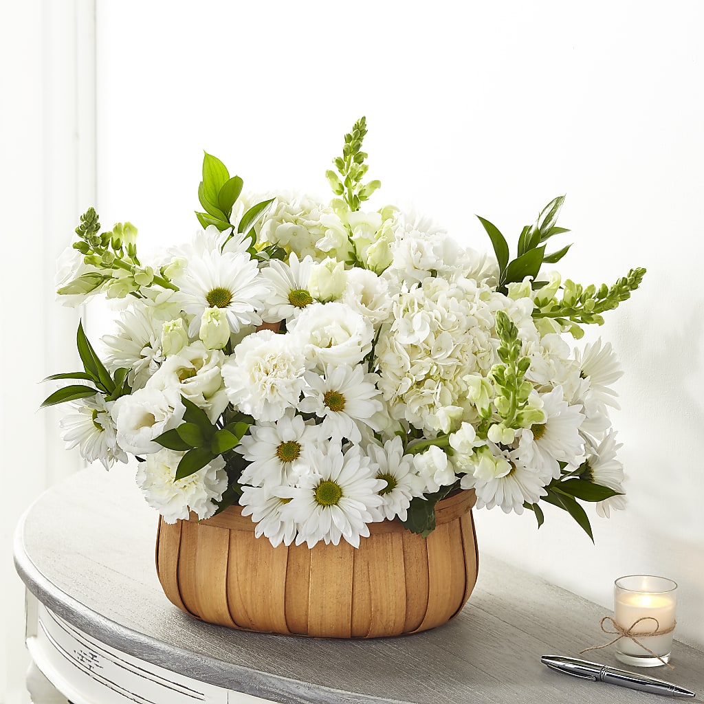 Pure Ivory Basket – PAULINE'S BLOOMERS, Brunswick ME
