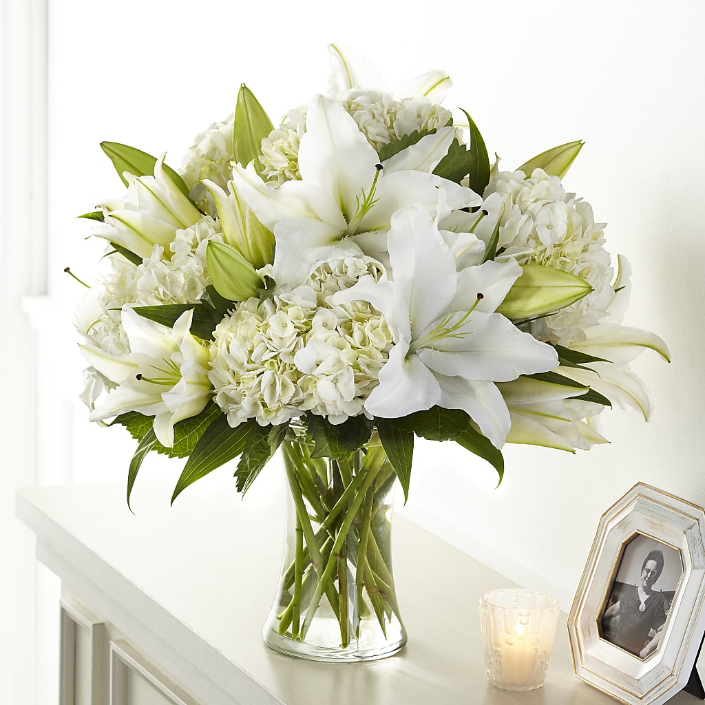 Compassionate Lily Bouquet – PAULINE'S BLOOMERS, Brunswick ME
