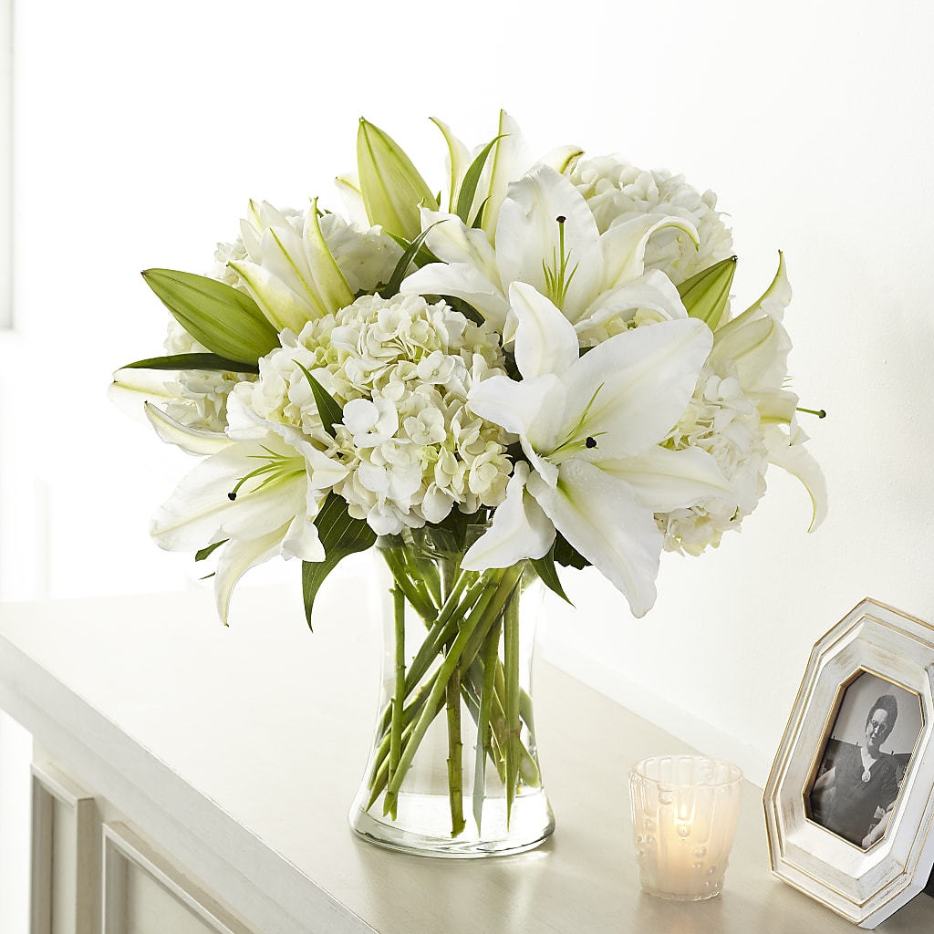 Compassionate Lily Bouquet – PAULINE'S BLOOMERS, Brunswick ME