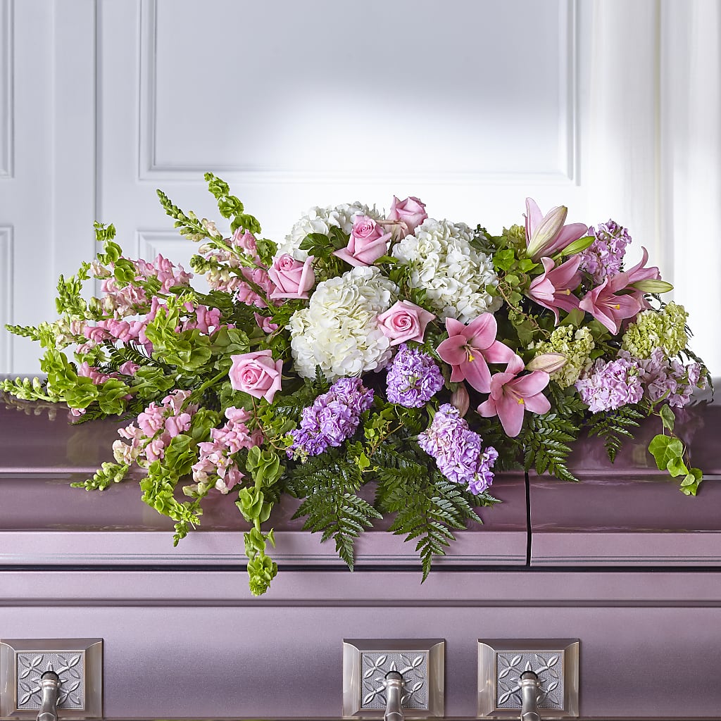 Life's Gratitude Casket Spray – PAULINE'S BLOOMERS, Brunswick ME