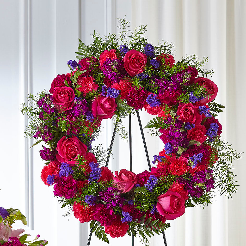 Calming Colors Wreath – PAULINE'S BLOOMERS, Brunswick ME