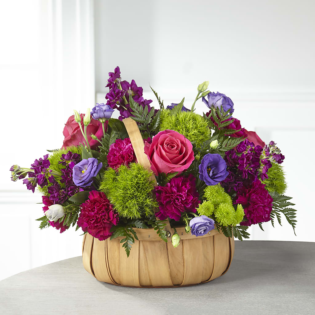 Serene Sanctuary Basket – PAULINE'S BLOOMERS, Brunswick ME