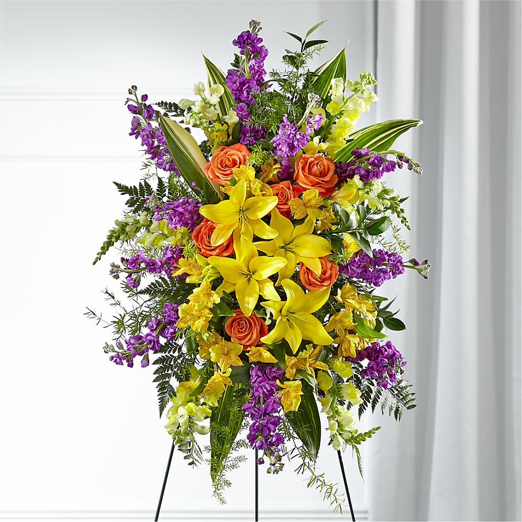 Thoughtful Prayers Standing Spray – PAULINE'S BLOOMERS, Brunswick ME