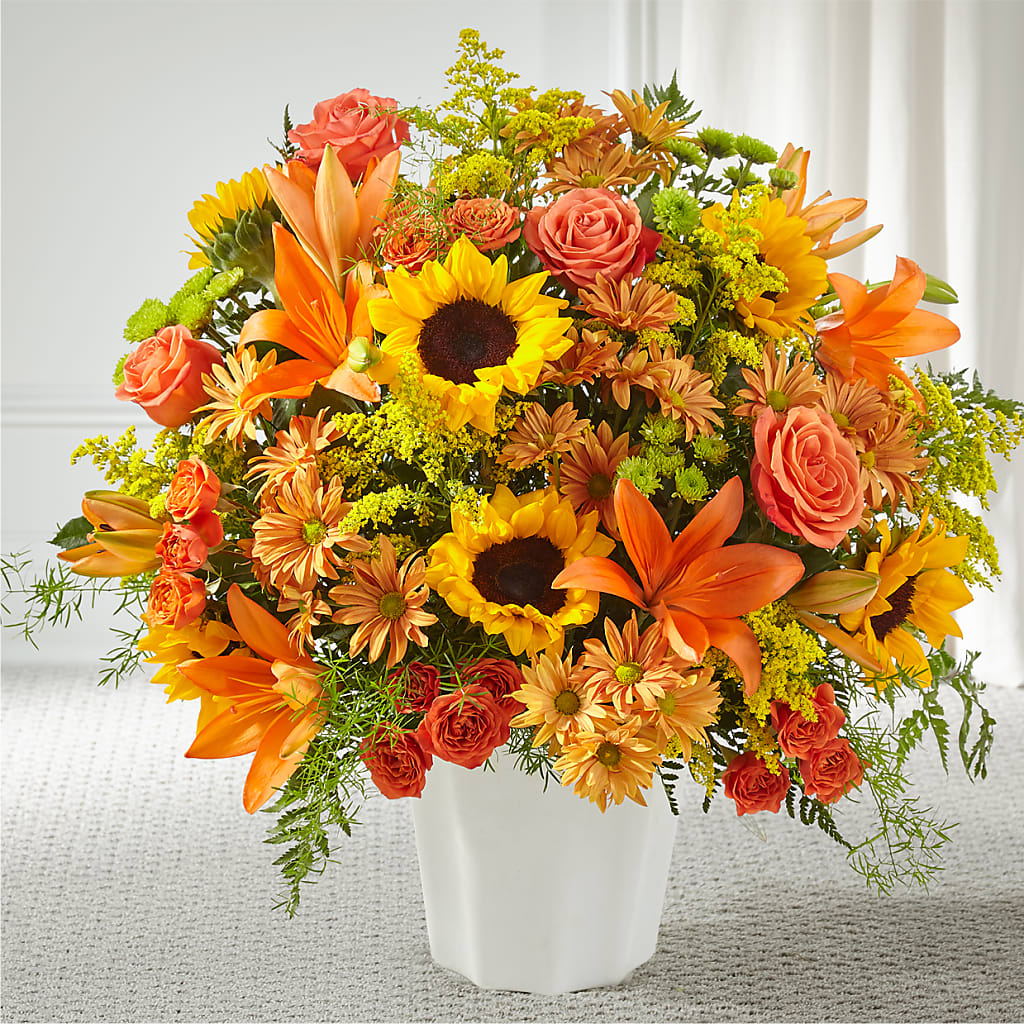 Harvest Thoughts Floor Basket – PAULINE'S BLOOMERS, Brunswick ME