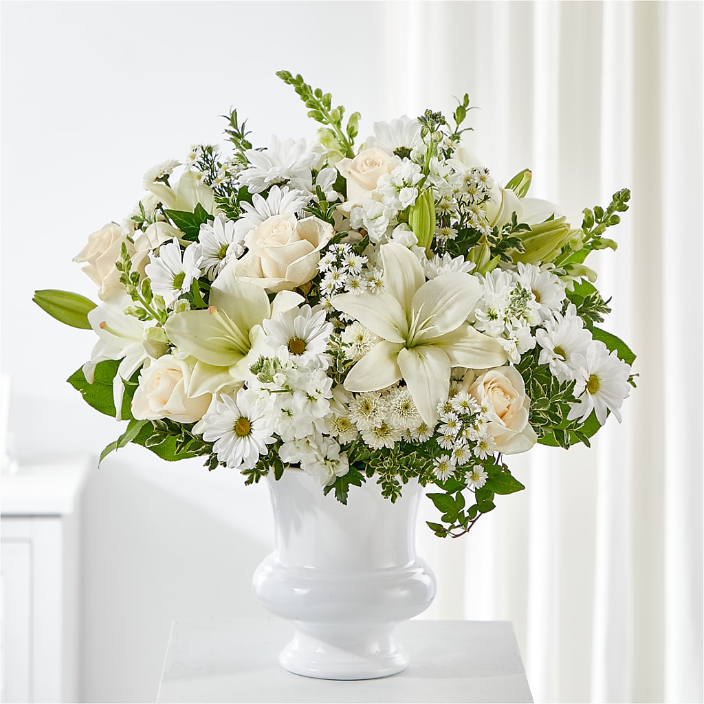 Uplifting Urn Arrangement – PAULINE'S BLOOMERS, Brunswick ME
