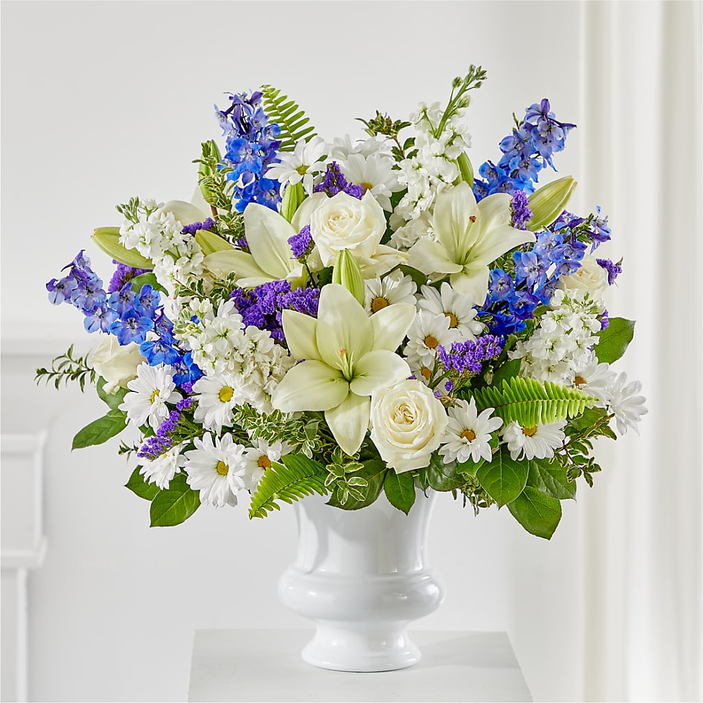 Expressions of Hope Urn Arrangement – PAULINE'S BLOOMERS, Brunswick ME