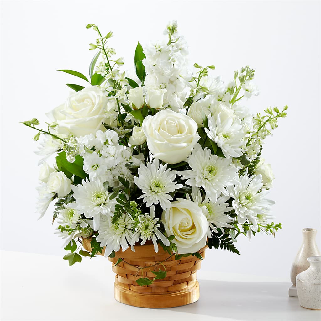 Heartfelt Condolences Arrangement – PAULINE'S BLOOMERS, Brunswick ME