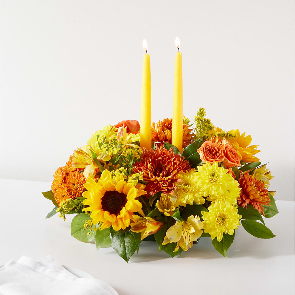 Autumn Harmony Centerpiece – PAULINE'S BLOOMERS, Brunswick ME