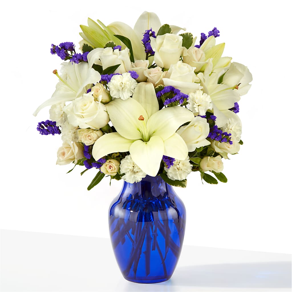 Sapphire Rush Bouquet – PAULINE'S BLOOMERS, Brunswick ME