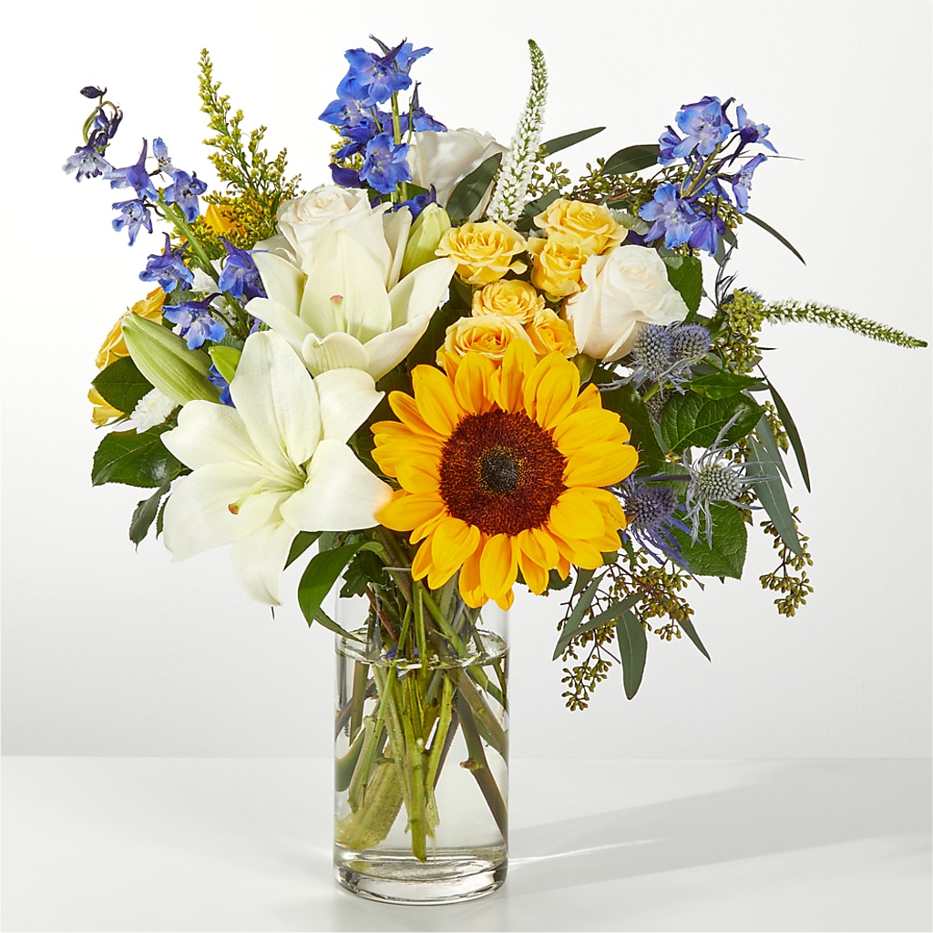 Wonderfully Sunny Bouquet – PAULINE'S BLOOMERS, Brunswick ME