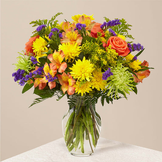 Marmalade Skies Bouquet – PAULINE'S BLOOMERS, Brunswick ME
