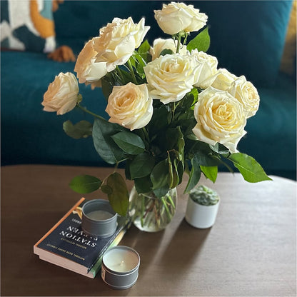 Long Stem Yellow Rose Bouquet – PAULINE'S BLOOMERS, Brunswick ME