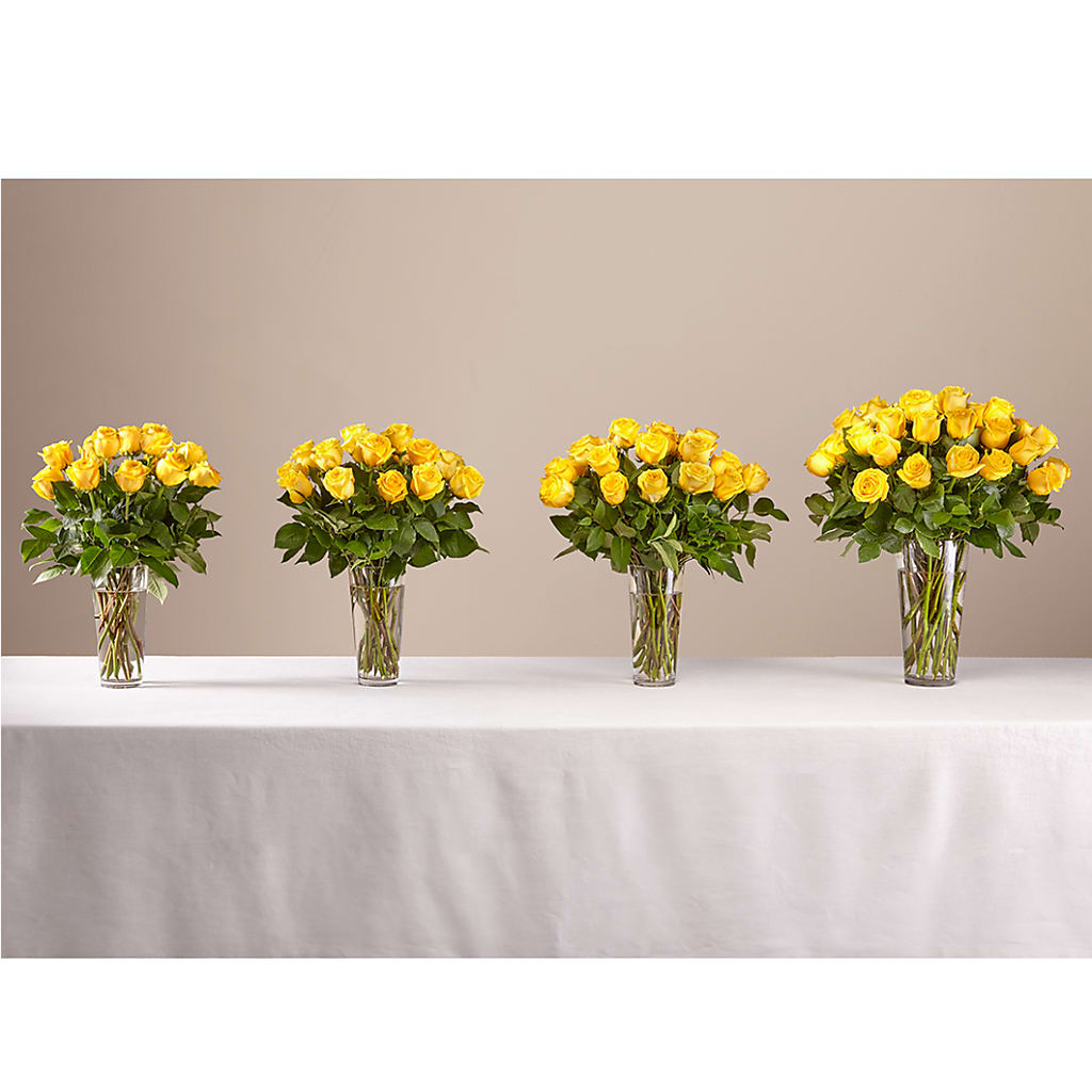 Long Stem Yellow Rose Bouquet – PAULINE'S BLOOMERS, Brunswick ME