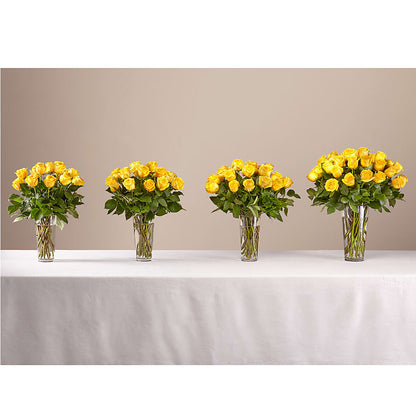 Long Stem Yellow Rose Bouquet – PAULINE'S BLOOMERS, Brunswick ME