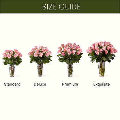 Long Stem Pink Rose Bouquet – PAULINE'S BLOOMERS, Brunswick ME