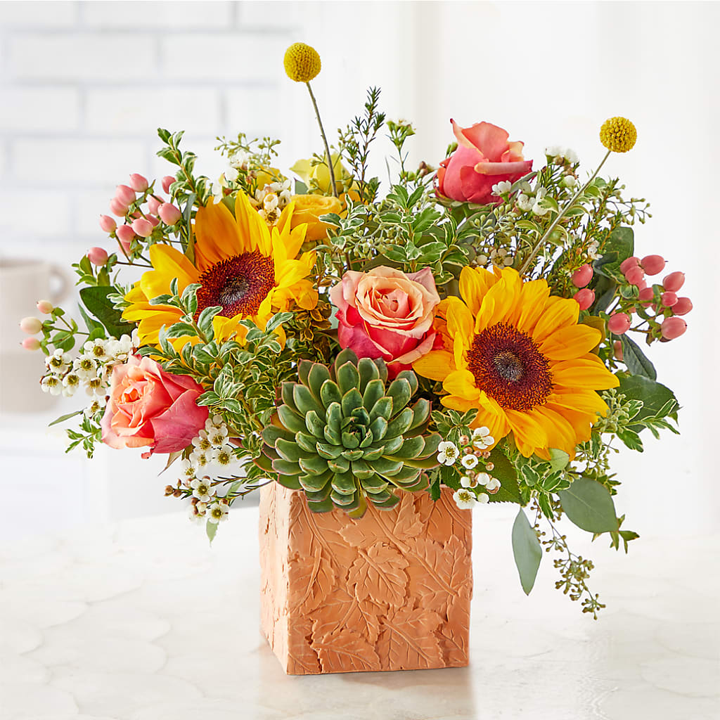 Sunflower Season Bouquet – PAULINE'S BLOOMERS, Brunswick ME