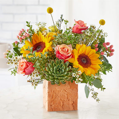 Sunflower Season Bouquet – PAULINE'S BLOOMERS, Brunswick ME
