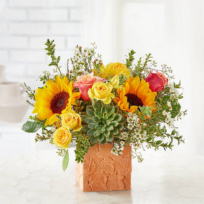 Sunflower Season Bouquet – PAULINE'S BLOOMERS, Brunswick ME