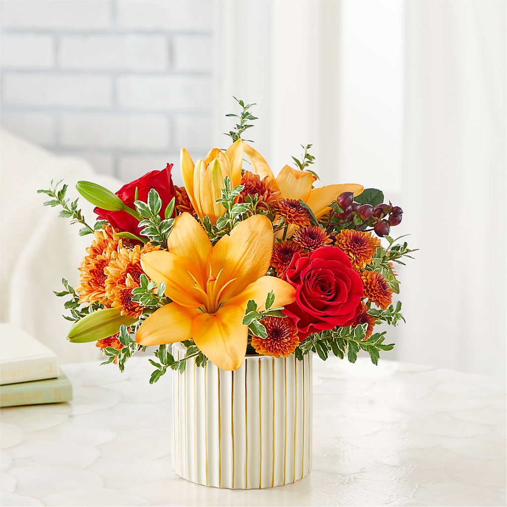 Scarlet Skies Bouquet – PAULINE'S BLOOMERS, Brunswick ME