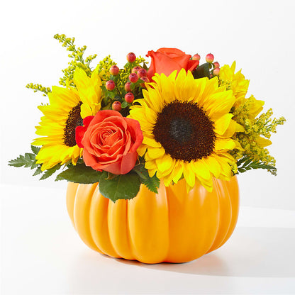Pick of the Patch Pumpkin Bouquet – PAULINE'S BLOOMERS, Brunswick ME