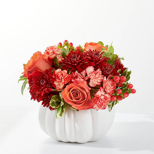 Autumn Air Pumpkin Bouquet – PAULINE'S BLOOMERS, Brunswick ME