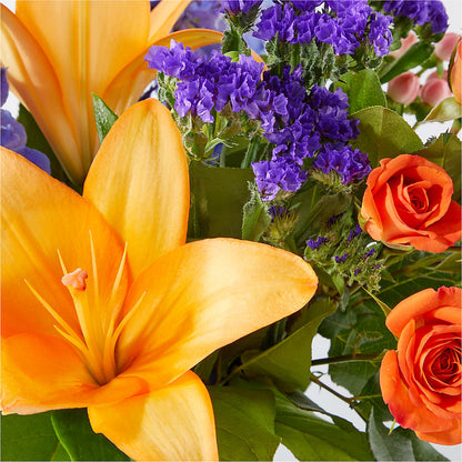 Radiant Citrus Bouquet – PAULINE'S BLOOMERS, Brunswick ME