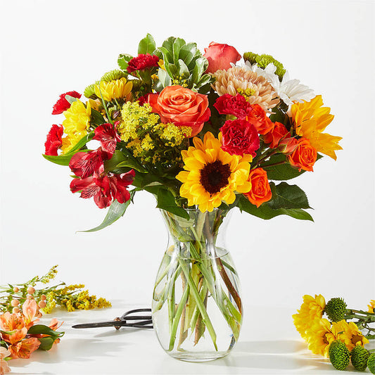 Fall Delight – A Florist Original – PAULINE'S BLOOMERS, Brunswick ME