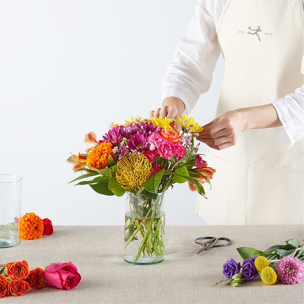 Feast of Color – A Florist Original – PAULINE'S BLOOMERS, Brunswick ME