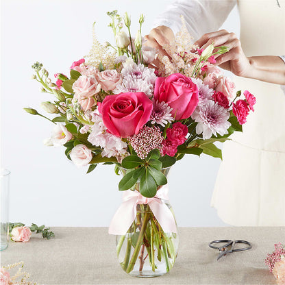 Pink Ribbon - A Florist Original – PAULINE'S BLOOMERS, Brunswick ME