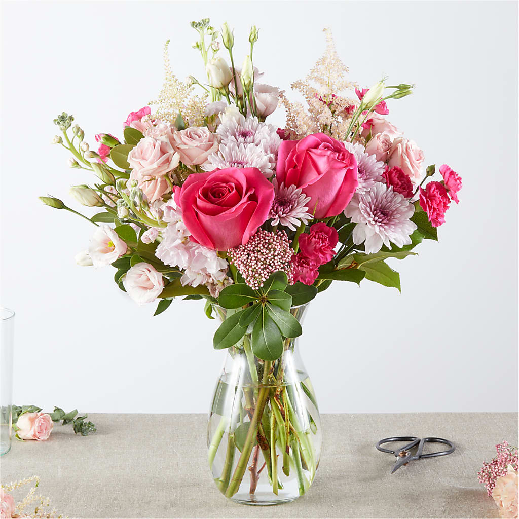Pink Ribbon - A Florist Original – PAULINE'S BLOOMERS, Brunswick ME