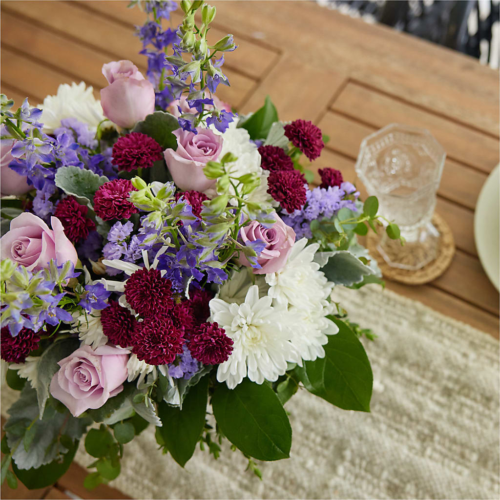 Violet Frost Bouquet – PAULINE'S BLOOMERS, Brunswick ME