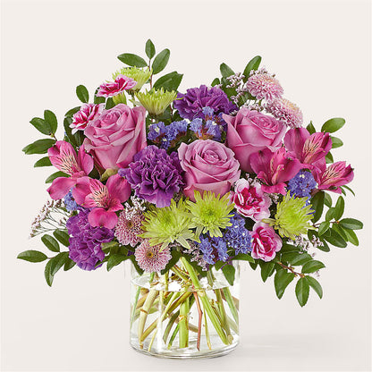 Glass Half Full Bouquet – PAULINE'S BLOOMERS, Brunswick ME