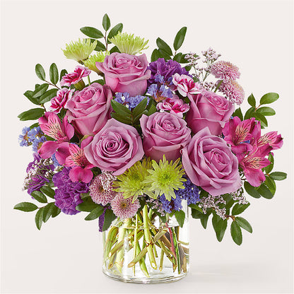 Glass Half Full Bouquet – PAULINE'S BLOOMERS, Brunswick ME