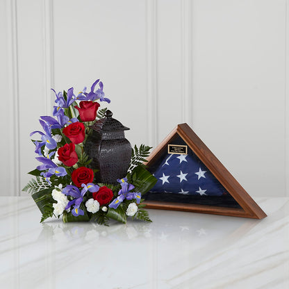 Patriotic Tribute Arrangement – PAULINE'S BLOOMERS, Brunswick ME