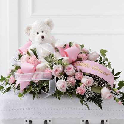 Touch of Sympathy Casket Spray – PAULINE'S BLOOMERS, Brunswick ME