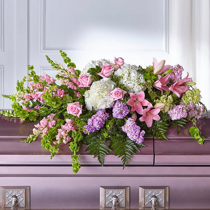 Life's Gratitude Casket Spray – PAULINE'S BLOOMERS, Brunswick ME