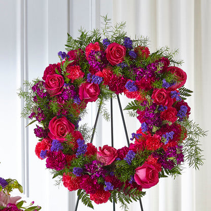 Calming Colors Wreath – PAULINE'S BLOOMERS, Brunswick ME