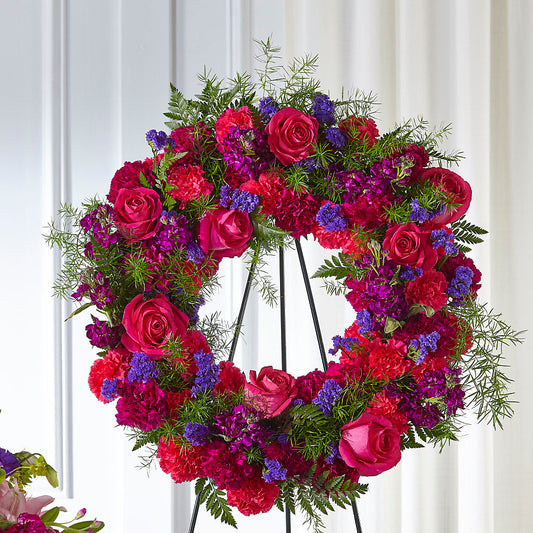 Calming Colors Wreath – PAULINE'S BLOOMERS, Brunswick ME